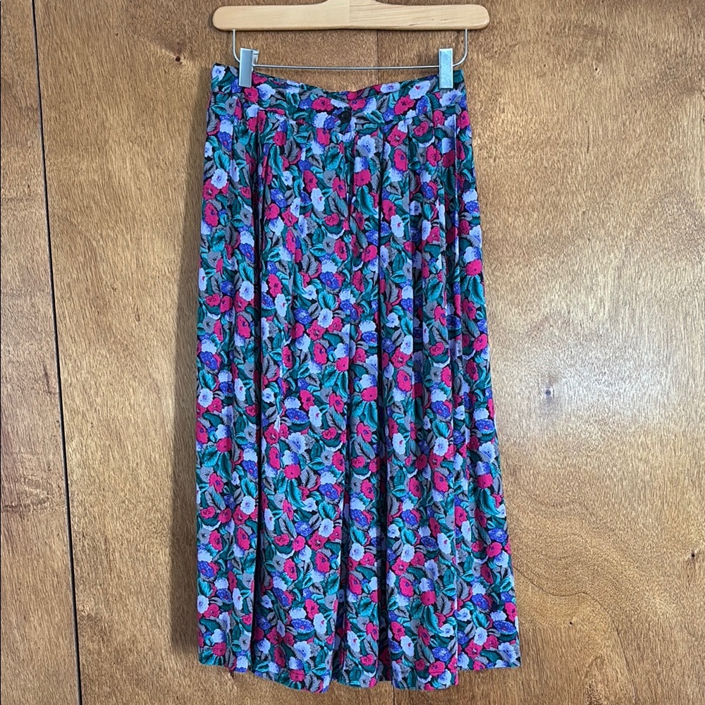 Floral Midi Skirt - Multicolor